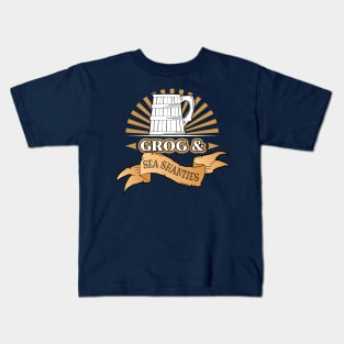 Sea Shanty Singer Rum Grog Tankard Kids T-Shirt